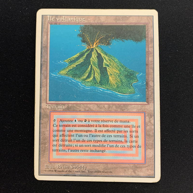 Volcanic Island - Foreign White Bordered - French