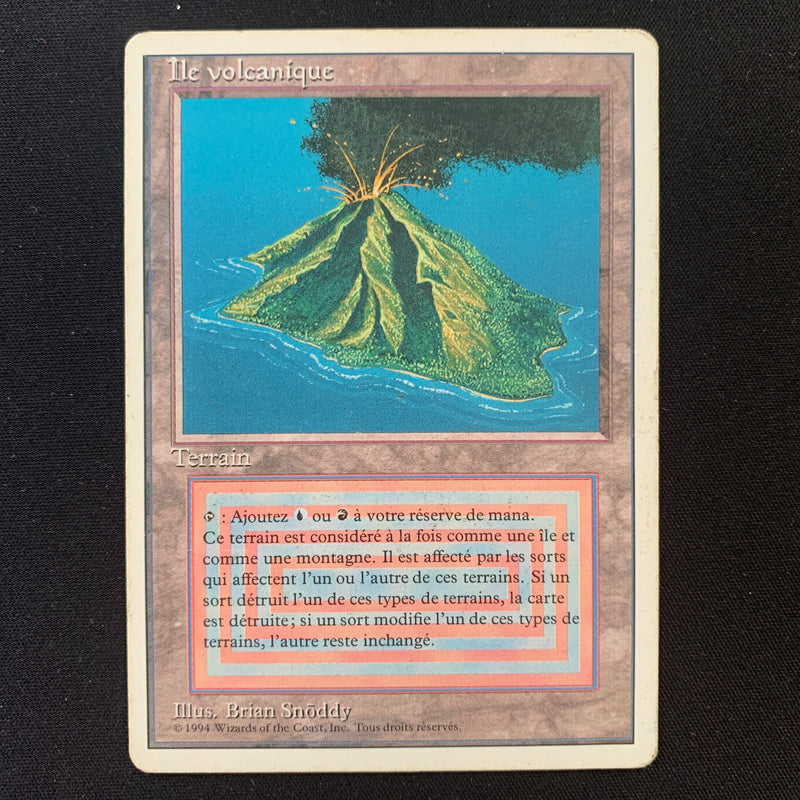 Volcanic Island - Foreign White Bordered - French