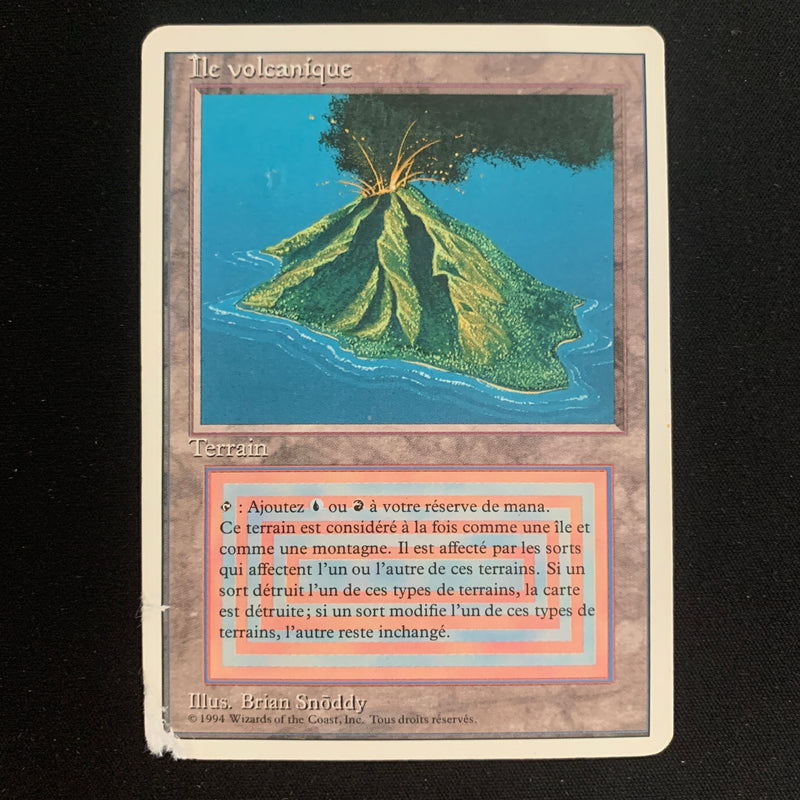 Volcanic Island - Foreign White Bordered - French