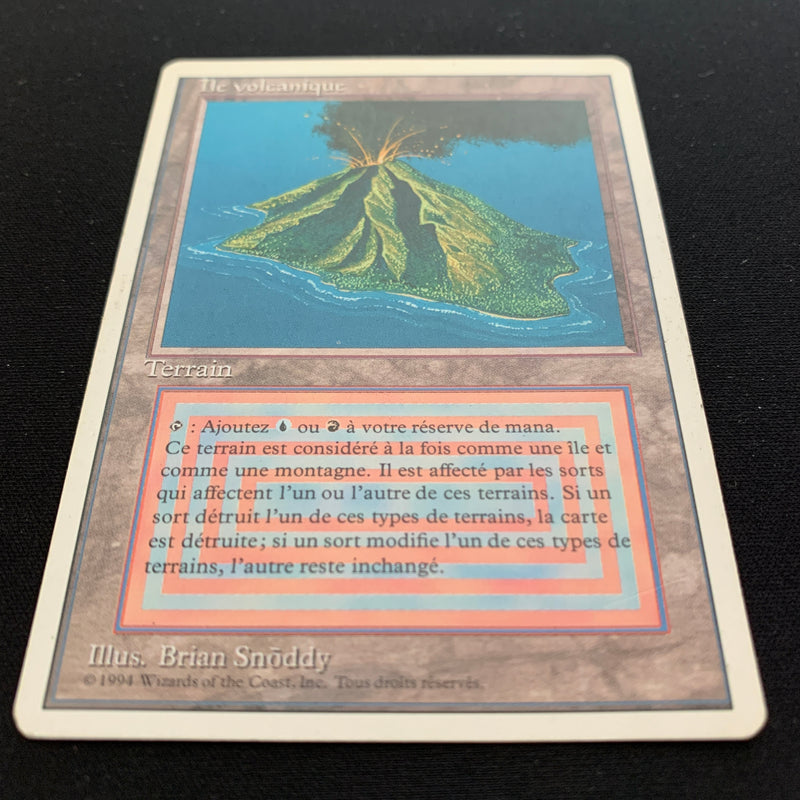 Volcanic Island - Foreign White Bordered - French