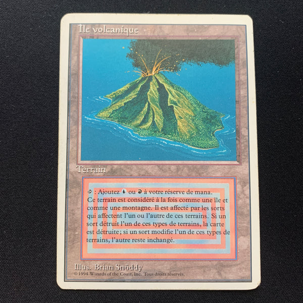 Volcanic Island Foreign White Bordered French Magic: The Gathering