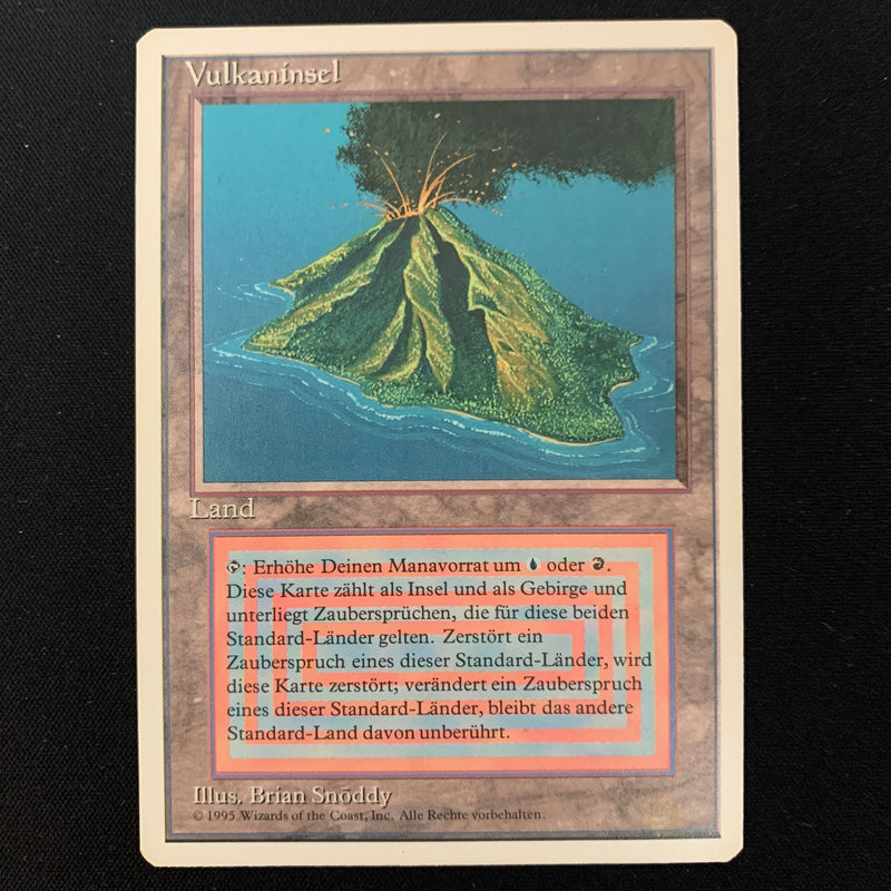 Volcanic Island - Foreign White Bordered - German