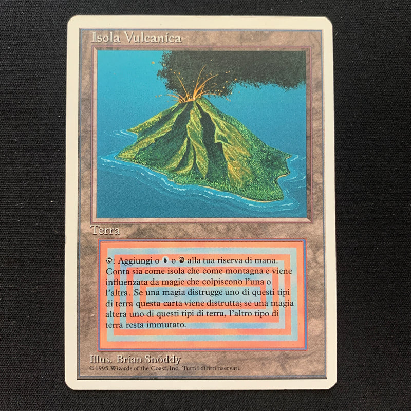 Volcanic Island - Foreign White Bordered - Italian