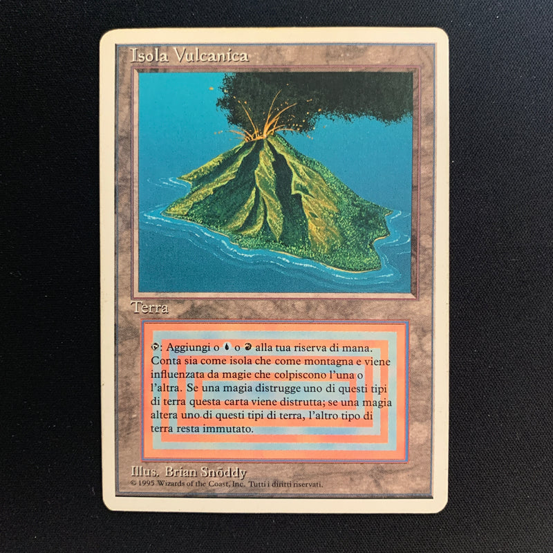 Volcanic Island - Foreign White Bordered - Italian