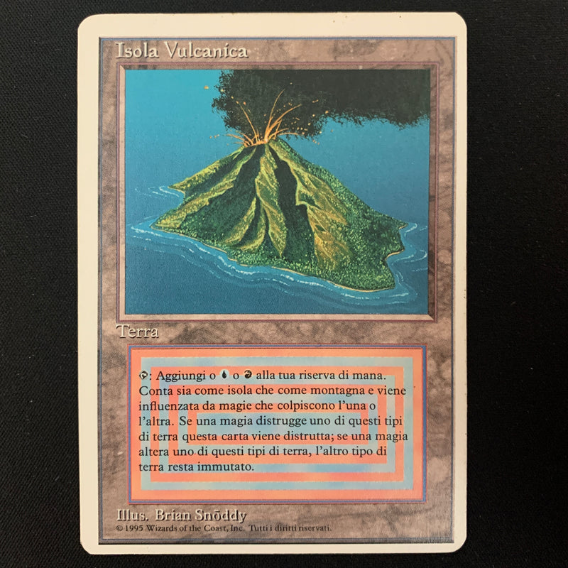 Volcanic Island - Foreign White Bordered - Italian