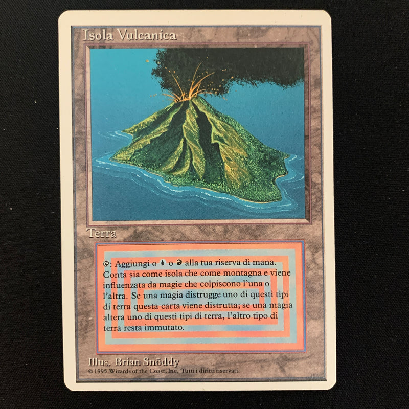 Volcanic Island - Foreign White Bordered - Italian