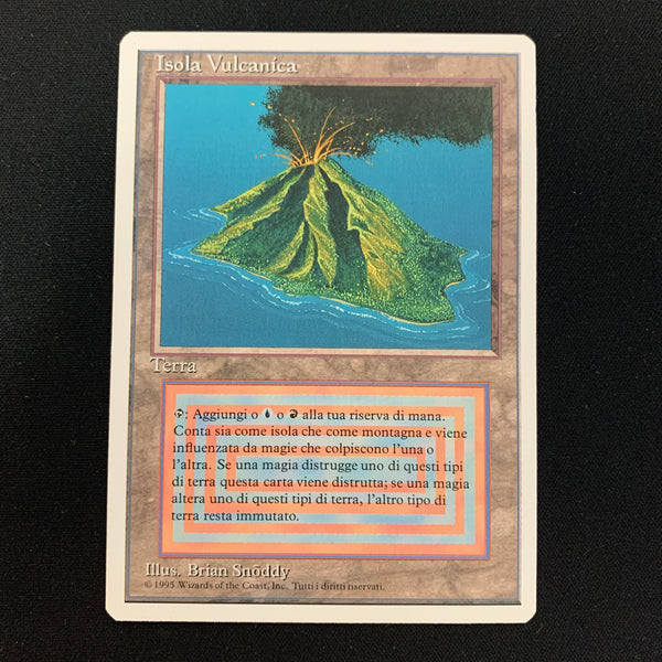 Volcanic Island Foreign White Bordered Italian Magic: The Gathering