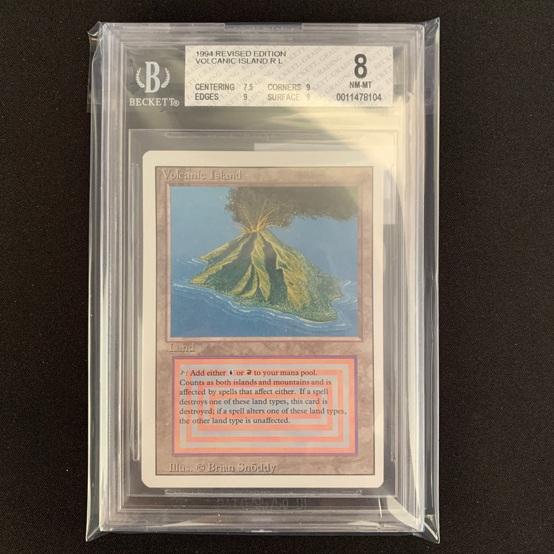 Magic the Gathering Volcanic Island - Revised BGS 8 - 21696