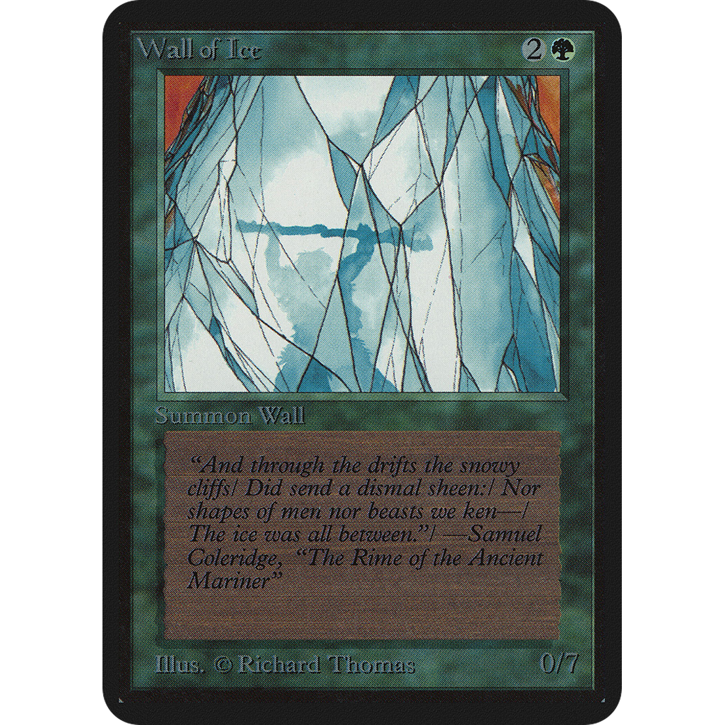 Magic the Gathering Wall of Ice - Alpha NM