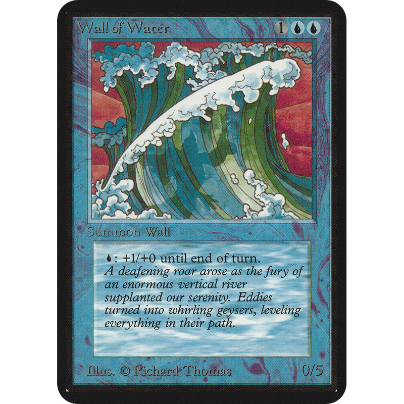 Magic the Gathering Wall of Water - Alpha NM