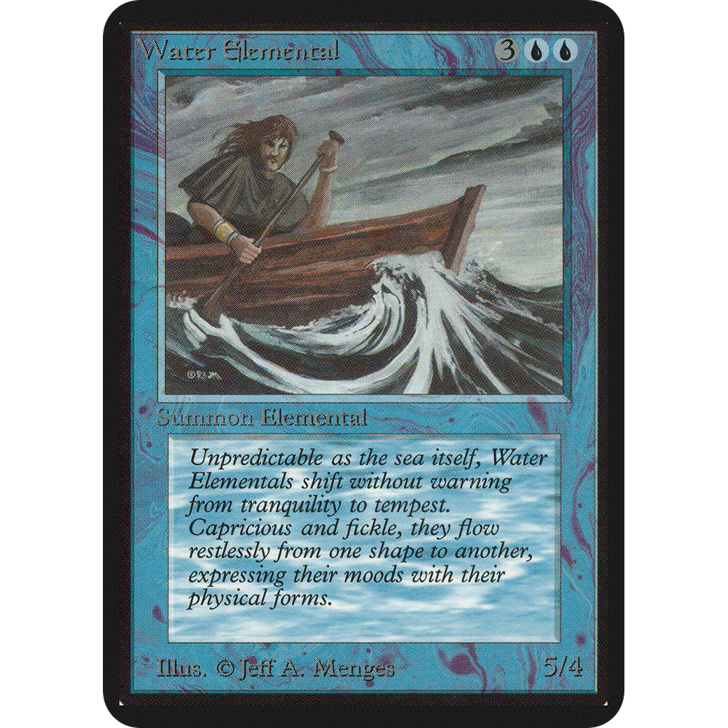 Magic the Gathering Water Elemental - Alpha NM