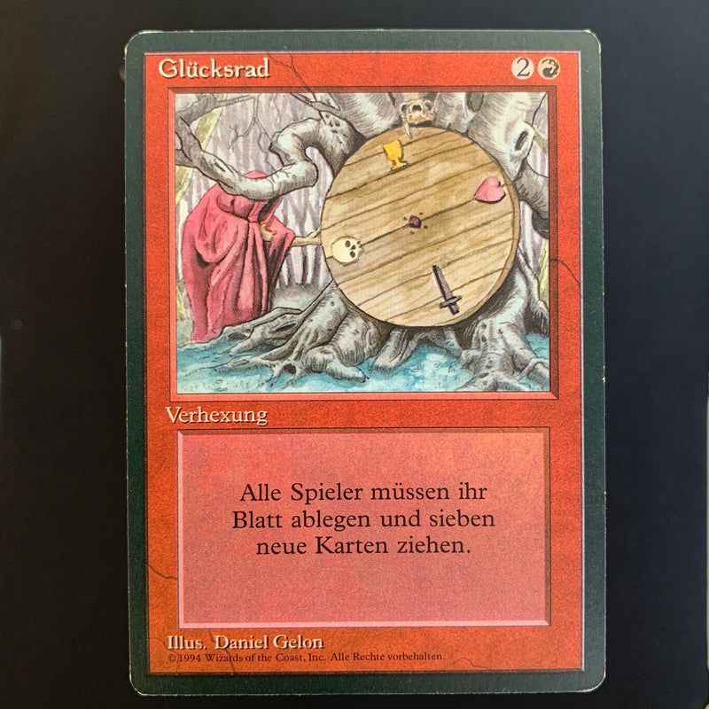 Magic the Gathering Wheel of Fortune - Foreign Black Bordered - German 