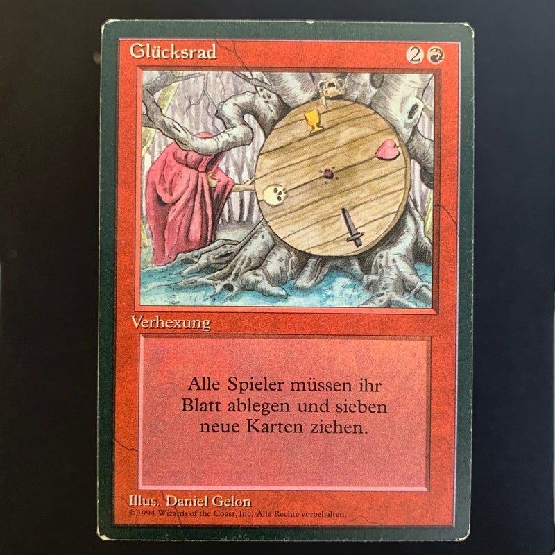 Magic the Gathering Wheel of Fortune - Foreign Black Bordered - German 