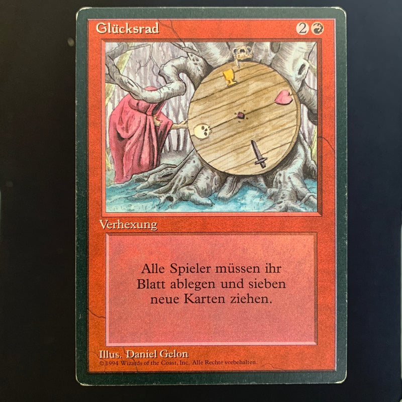 Magic the Gathering Wheel of Fortune - Foreign Black Bordered - German 