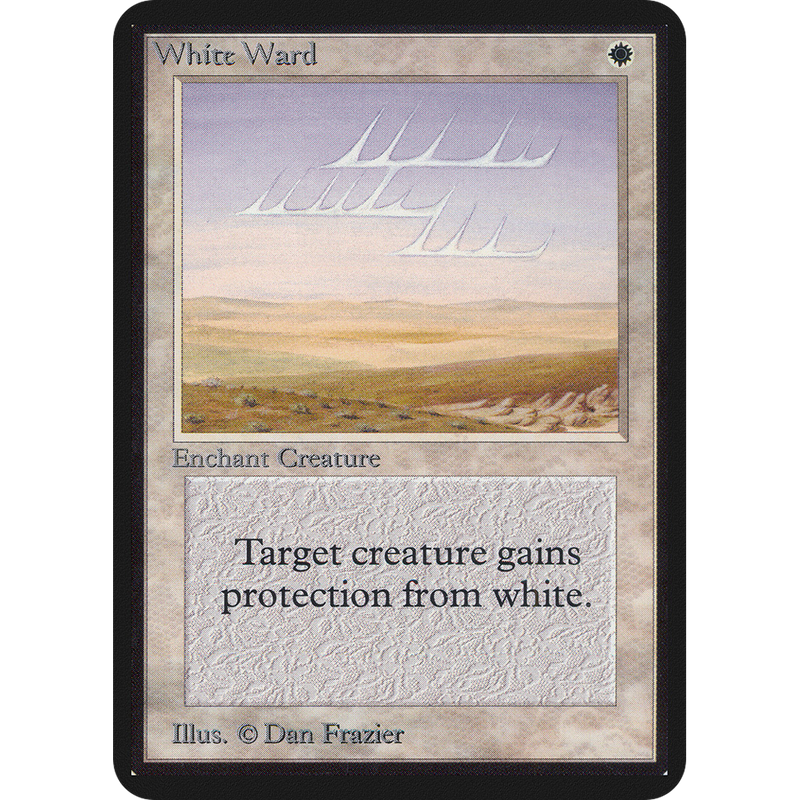Magic the Gathering White Ward - Alpha NM