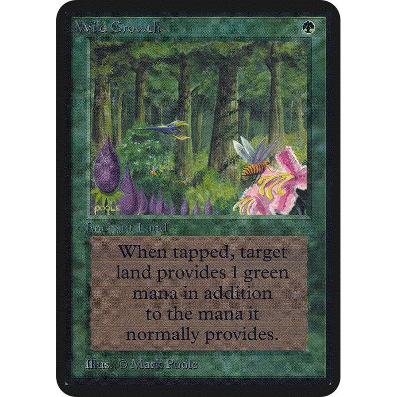 Magic the Gathering Wild Growth - Alpha NM
