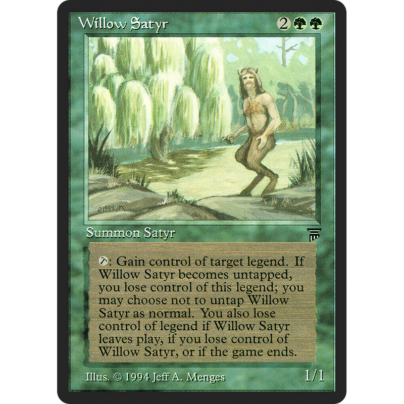 Magic the Gathering Willow Satyr - Legends NM