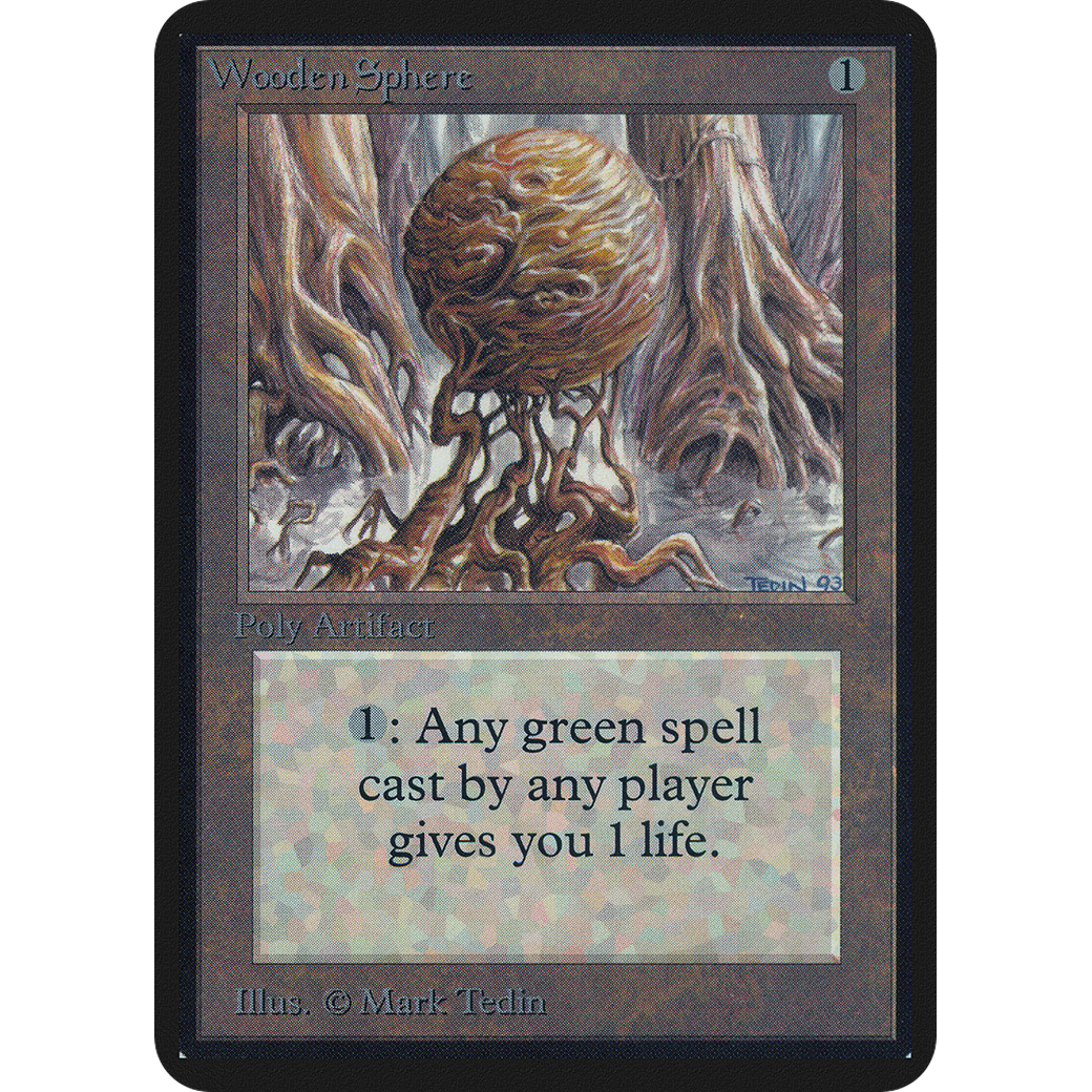 Magic the Gathering Wooden Sphere - Alpha NM