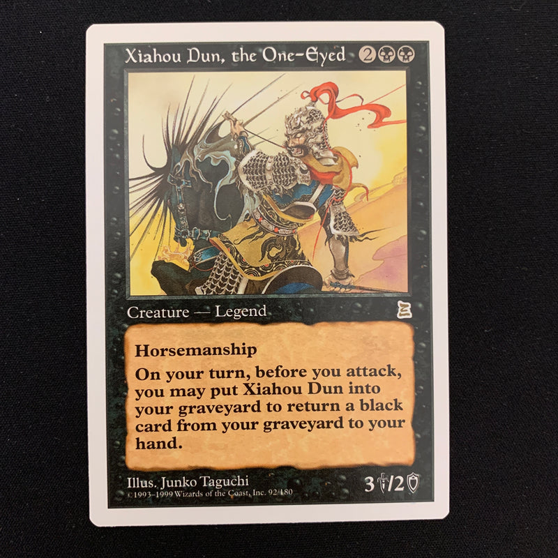 Magic the Gathering Xiahou Dun, the One-Eyed - Portal Three Kingdoms NM - 23329