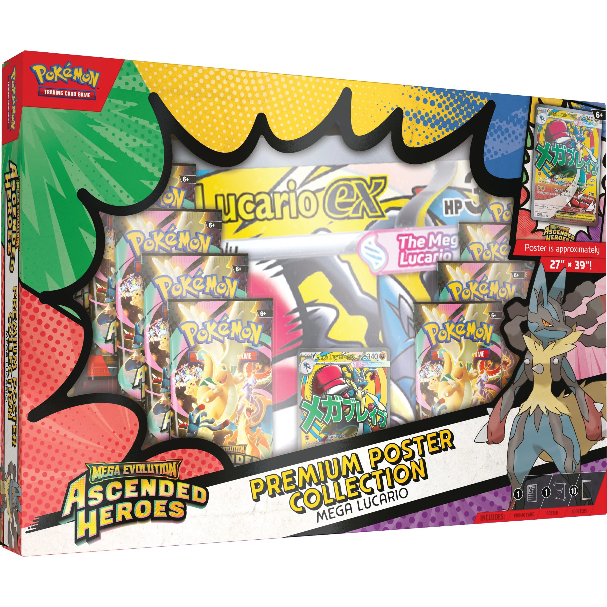 PTCG Sealed Product - Pokémon Ascended Heroes Premium Poster Collection Mega Lucario - 