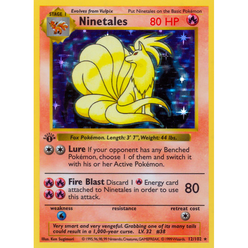 PTCG Singles - Ninetales (BS 12) - Base Set - 