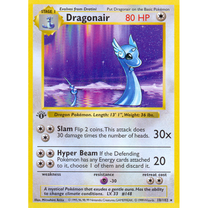 PTCG Singles - Dragonair (BS 18) - Base Set - 