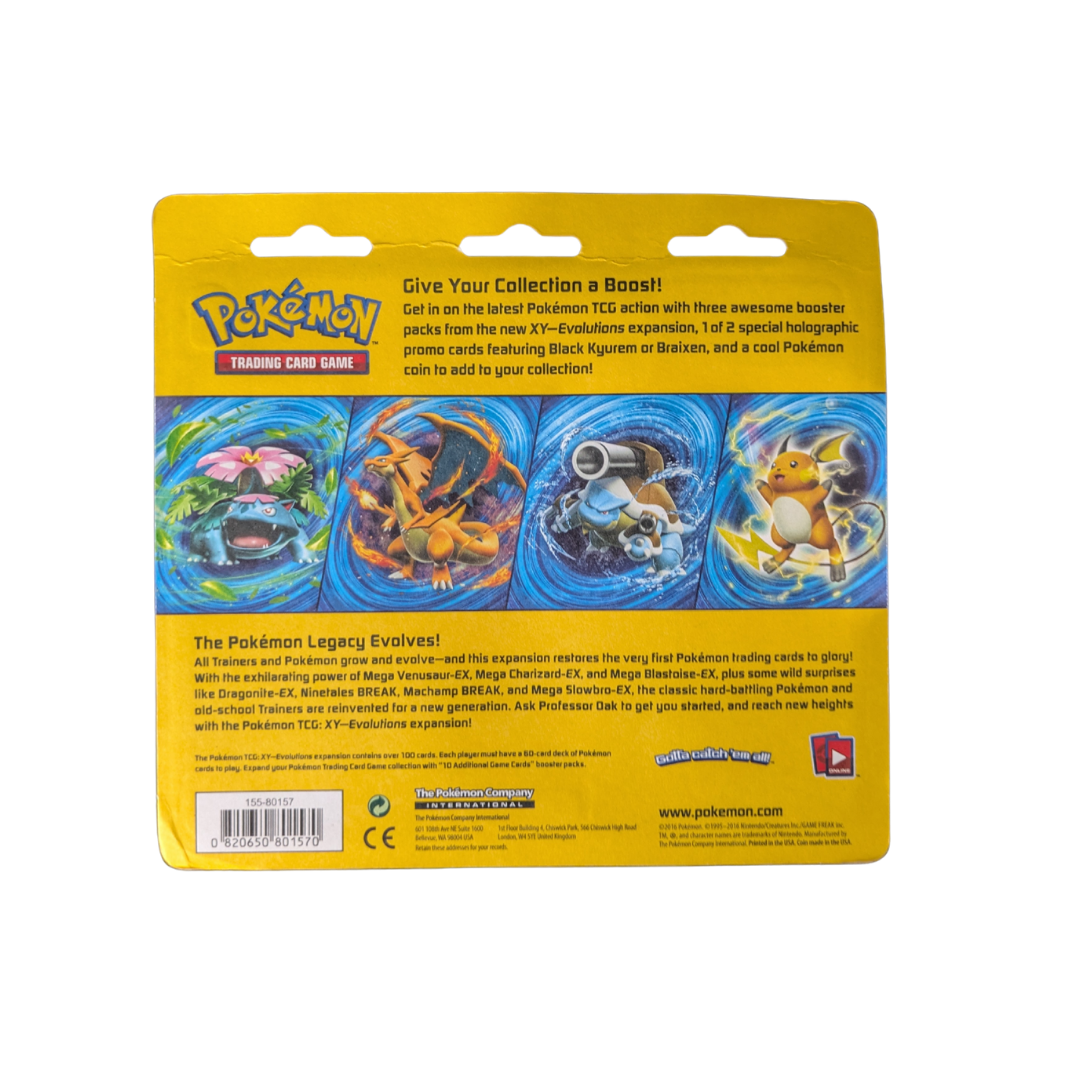 Evolutions: Black Kyurem 3-Pack Blister - Evolutions - English - Sealed