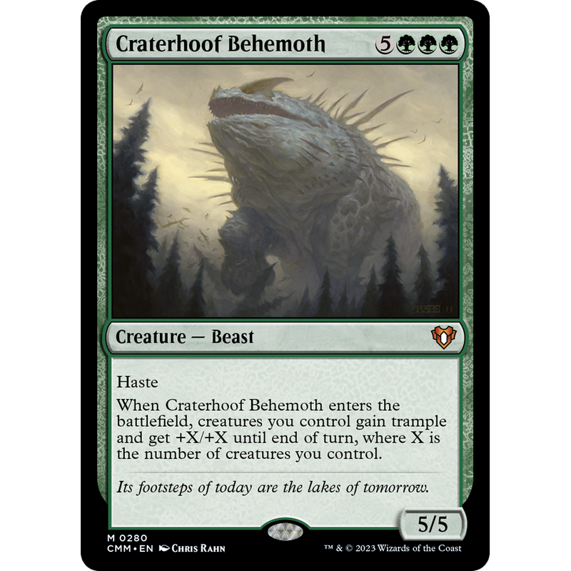 Craterhoof Behemoth - Commander Masters
