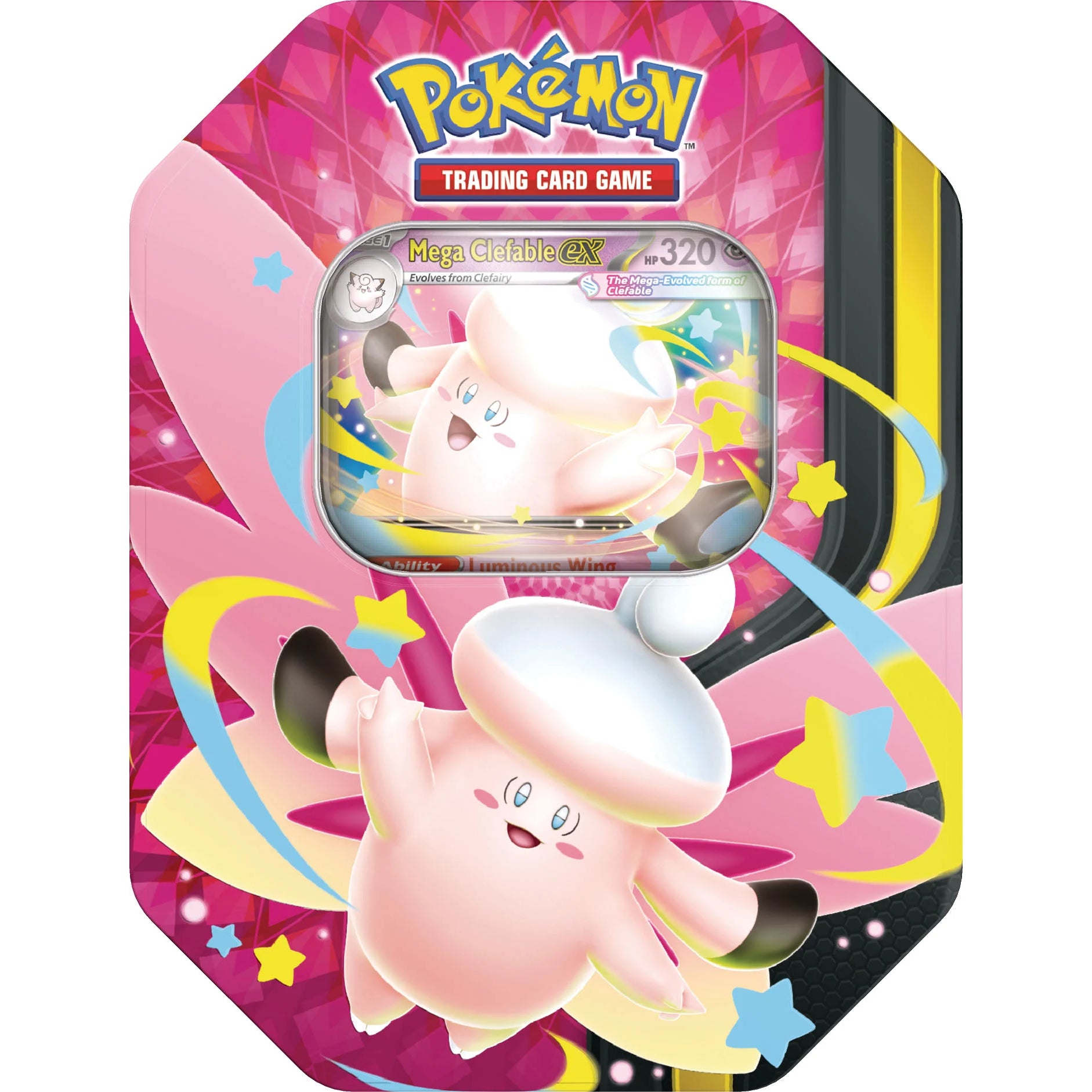 Pokémon Mega Moonlit Tin Mega Clefable ex