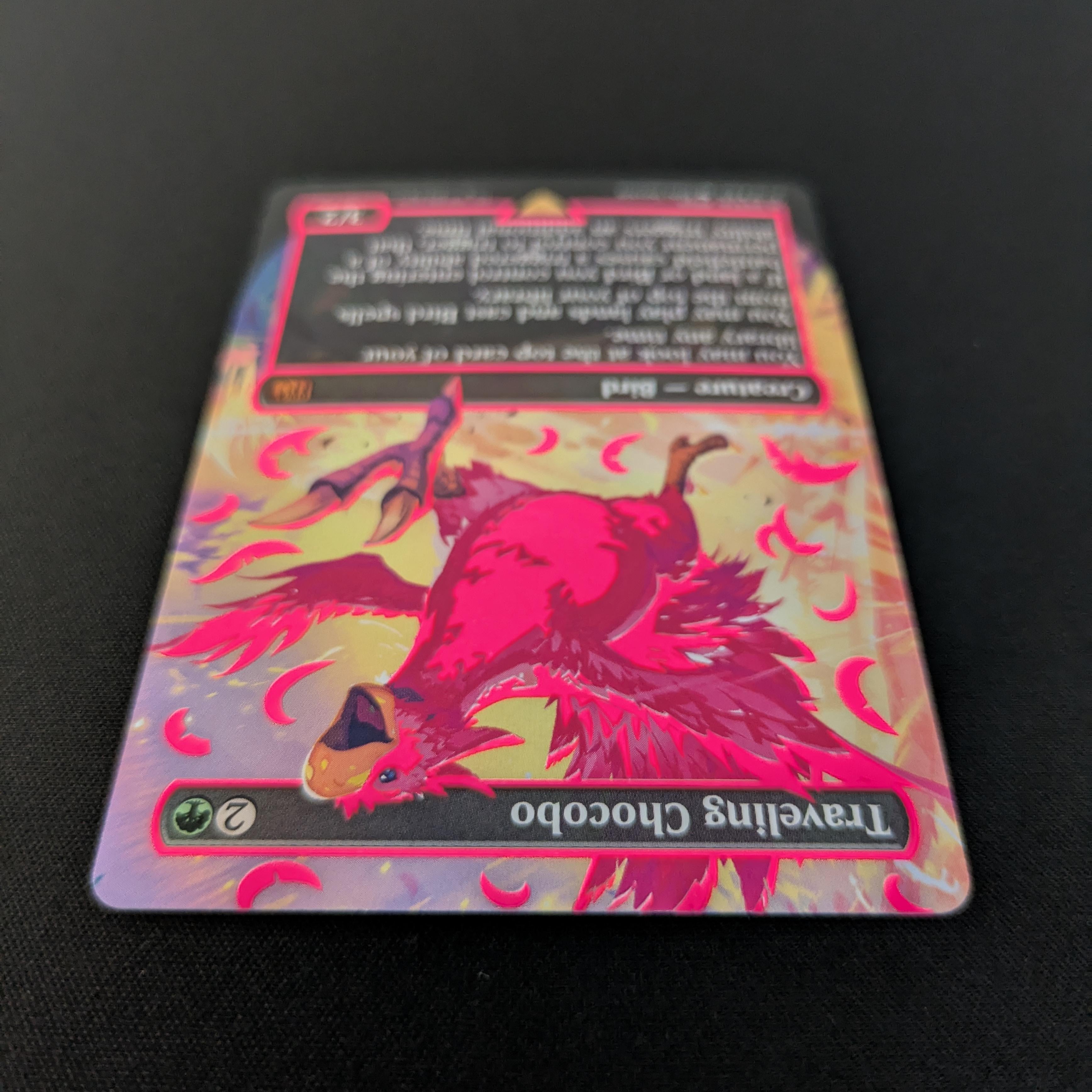 [FOIL] Traveling Chocobo (Neon Ink Pink) - Magic: The Gathering - FINAL FANTASY: Extras - NM