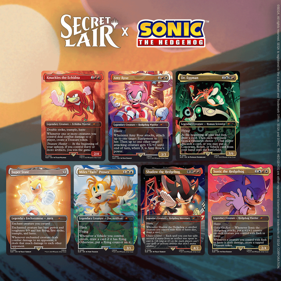 Secret Lair Sonic: Friends ＆ Foes Foil Secret Lair x Sonic: Friends & Foes Secret Lair
