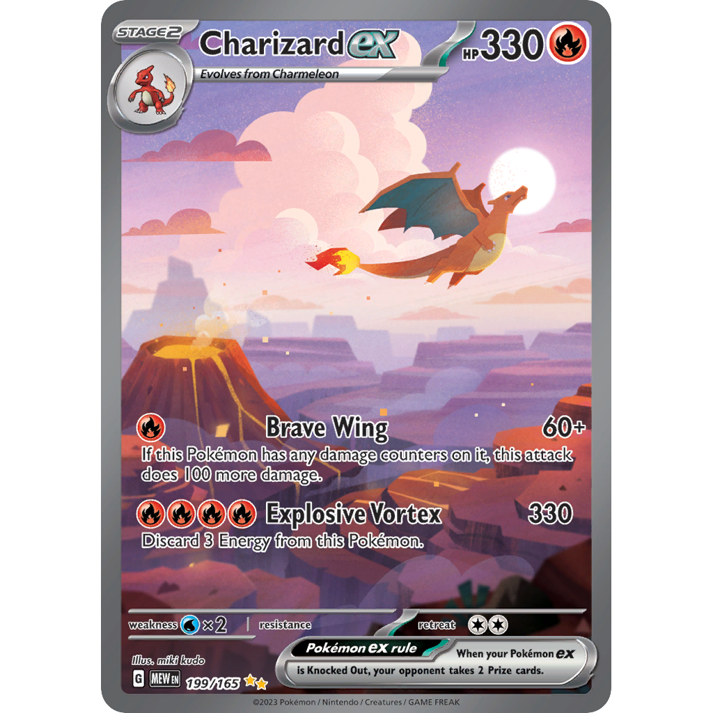 PTCG Singles - Charizard EX (MEW 199) - 151 - 