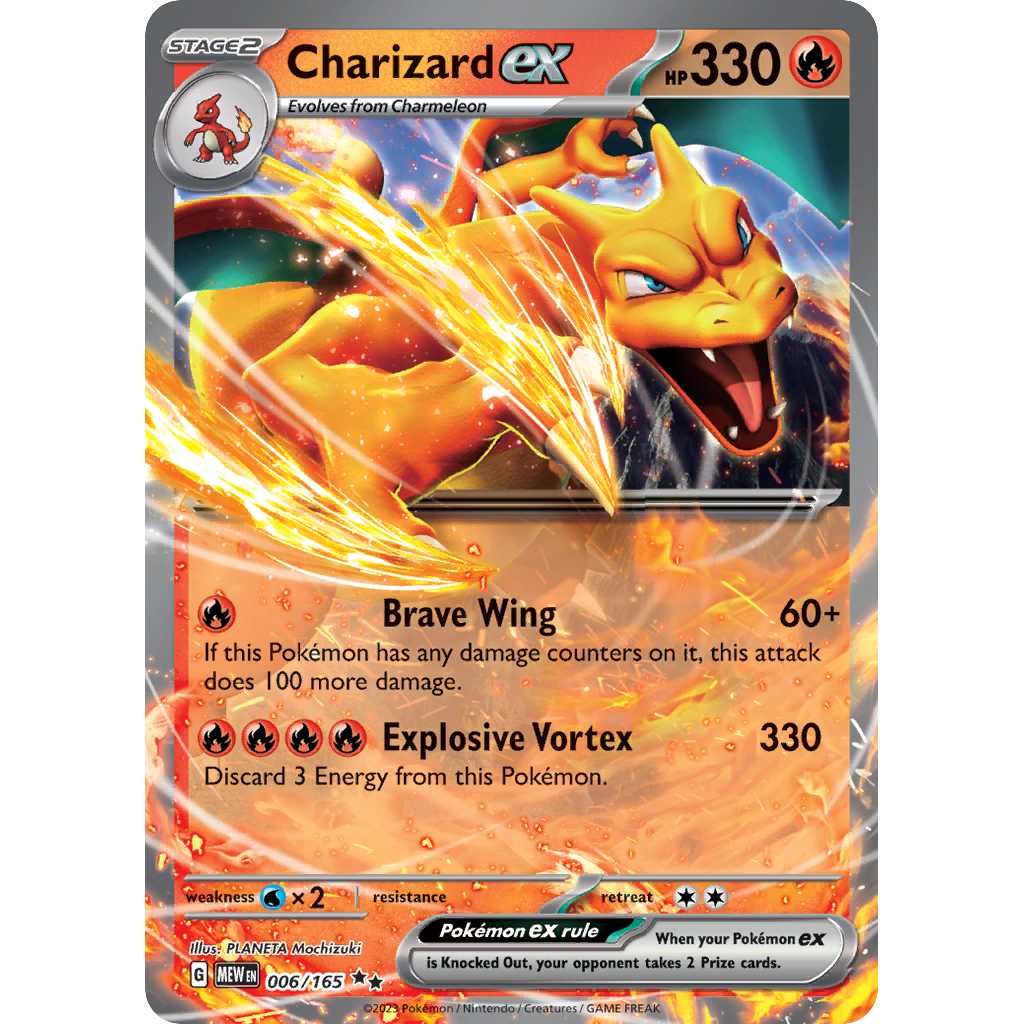 PTCG Singles - Charizard ex (MEW 6) - 151 - 