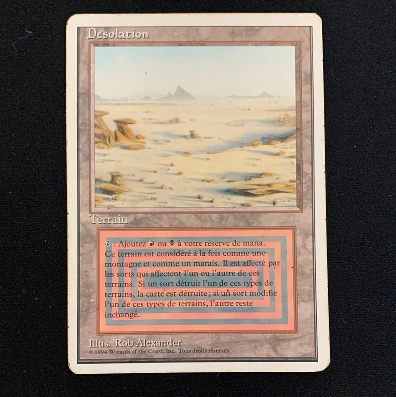 Badlands Foreign White Bordered French Magic: The Gathering