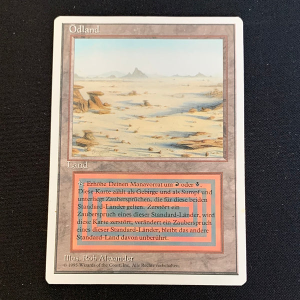 Badlands Foreign White Bordered German Magic: The Gathering