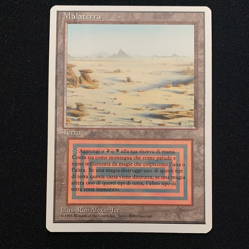 Badlands Foreign White Bordered Italian Magic: The Gathering