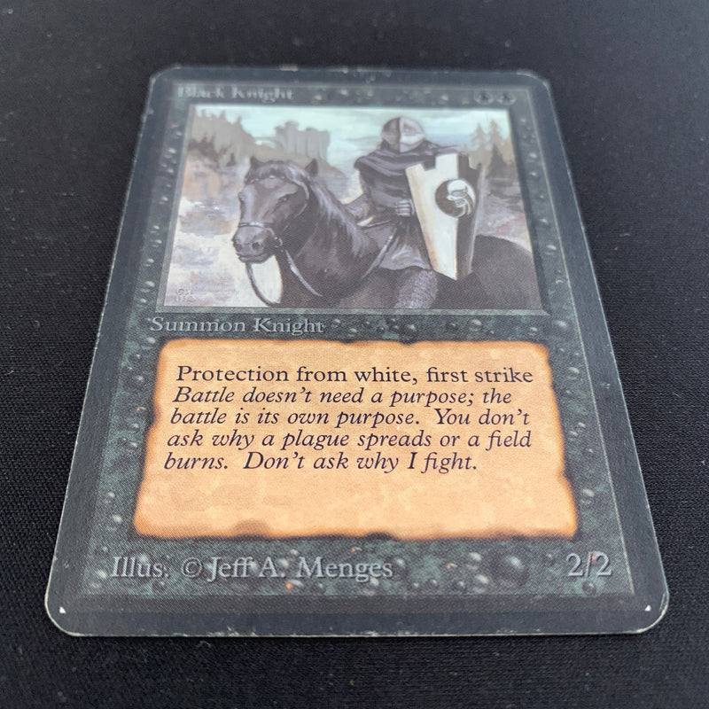 Magic the Gathering Black Knight - Alpha 