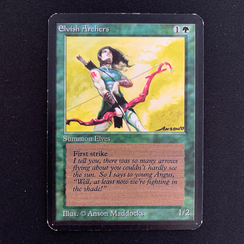 Magic the Gathering Elvish Archers - Alpha 