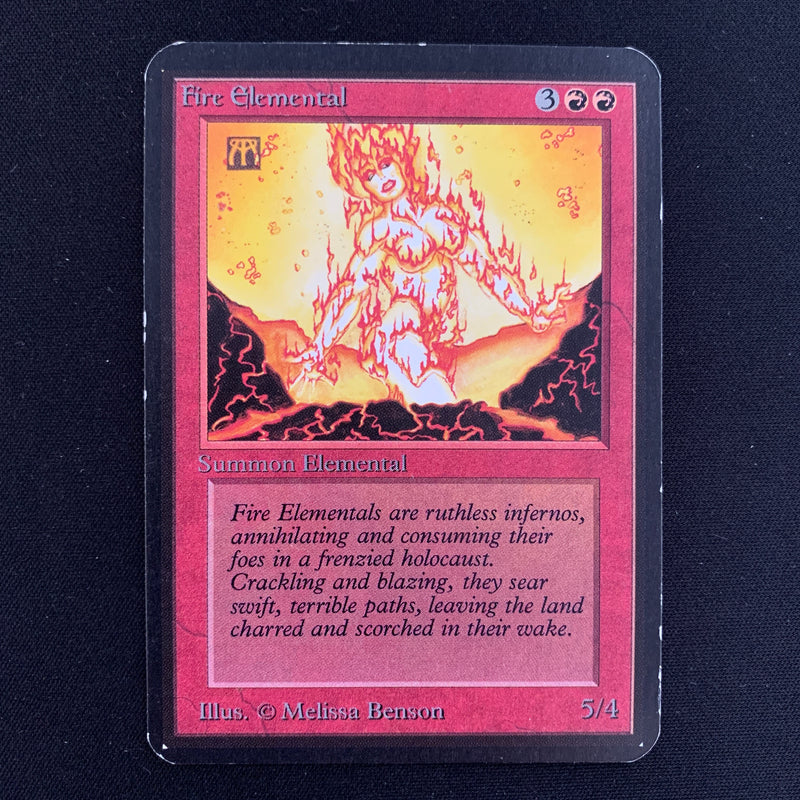 Magic the Gathering Fire Elemental - Alpha 