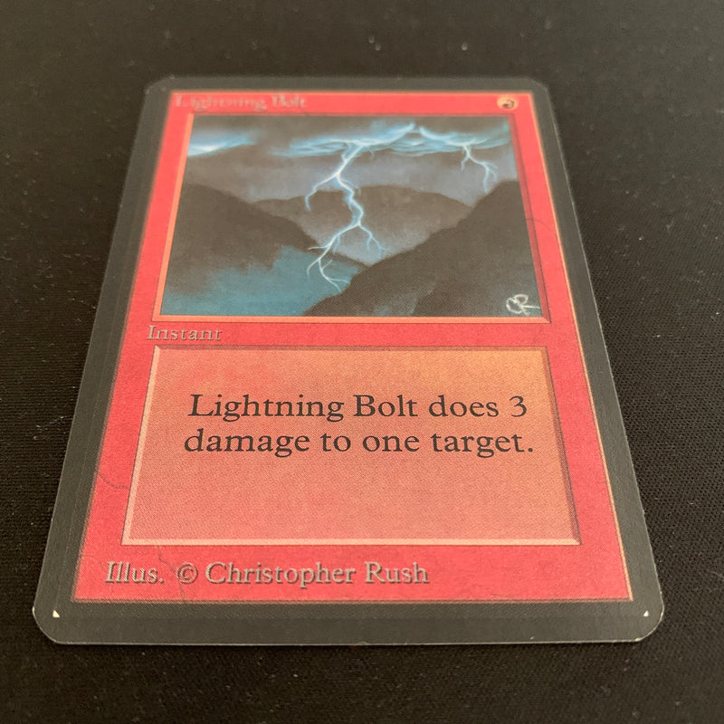 Magic the Gathering Lightning Bolt - Alpha 