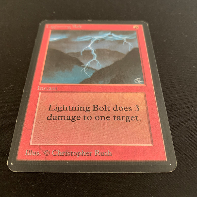 Magic the Gathering Lightning Bolt - Alpha 