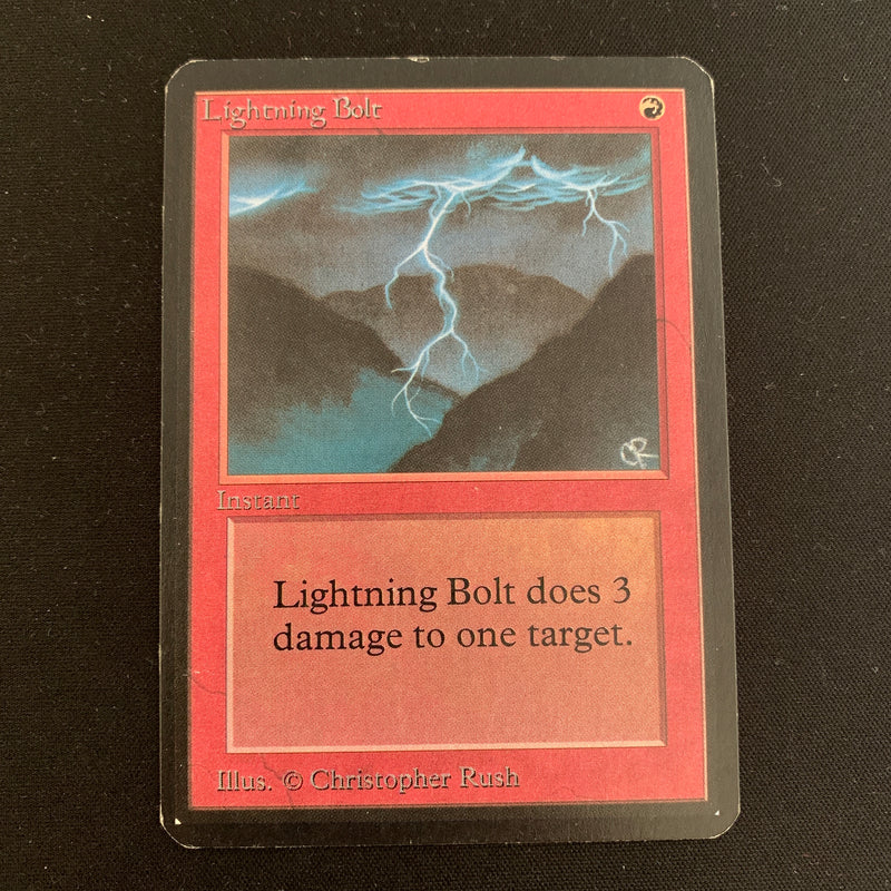 Magic the Gathering Lightning Bolt - Alpha 