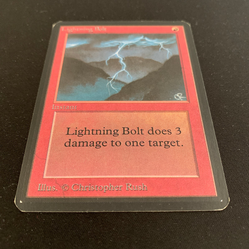 Magic the Gathering Lightning Bolt - Alpha 