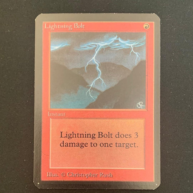 Magic the Gathering Lightning Bolt - Alpha 