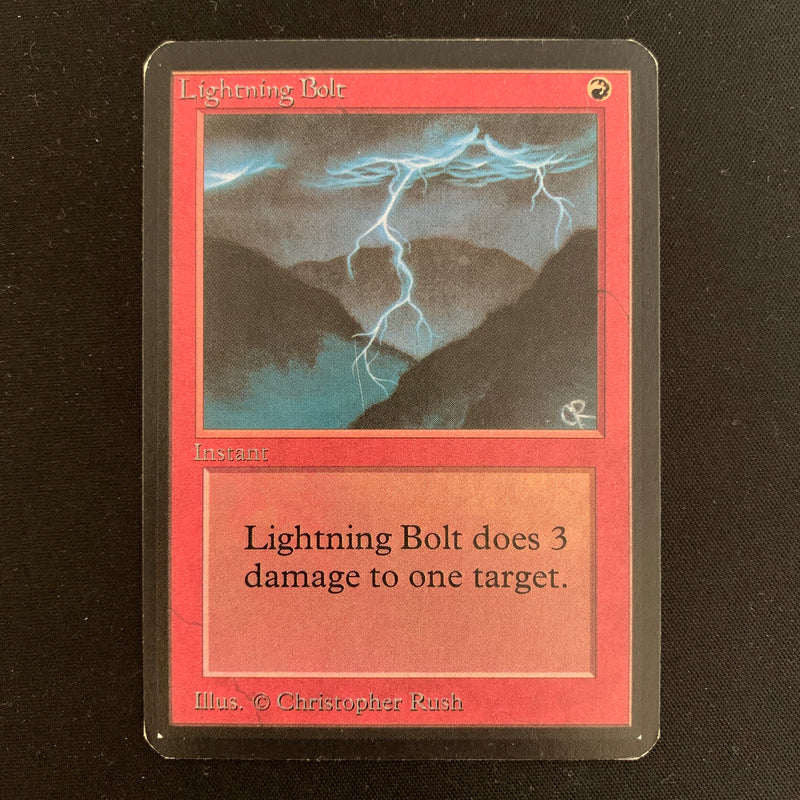 Magic the Gathering Lightning Bolt - Alpha 