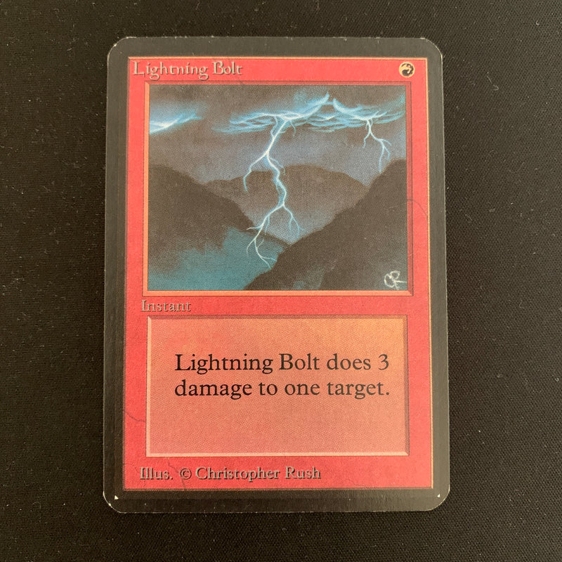 Magic the Gathering Lightning Bolt - Alpha 