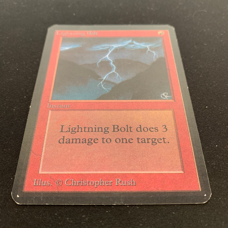 Magic the Gathering Lightning Bolt - Alpha 