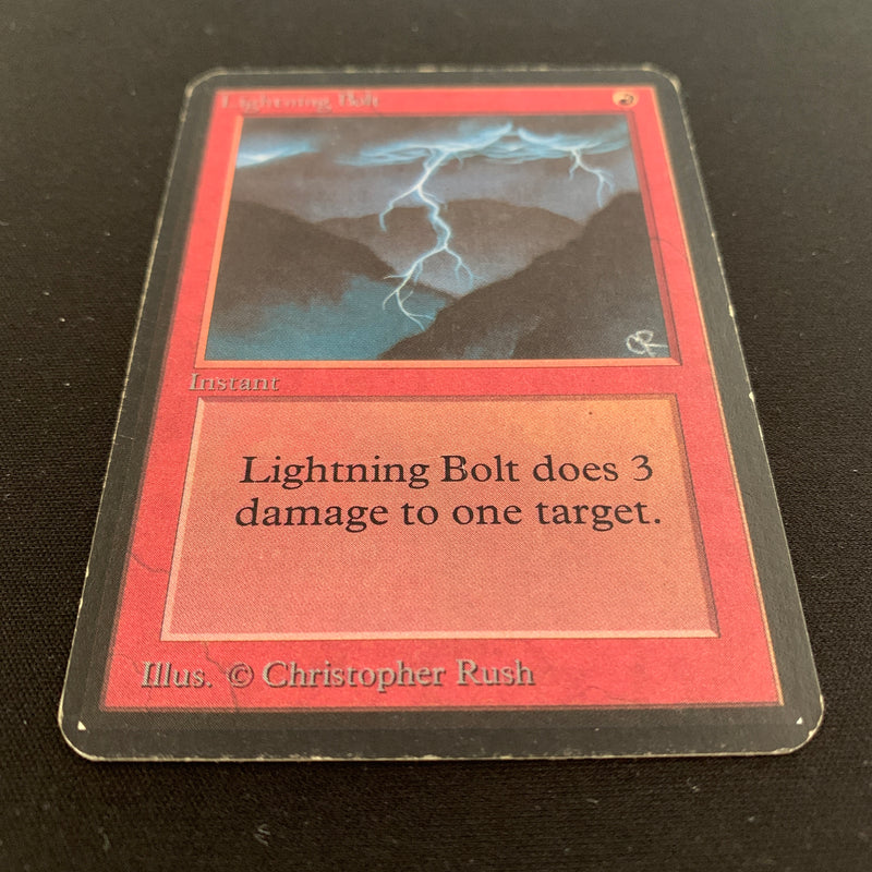 Magic the Gathering Lightning Bolt - Alpha 