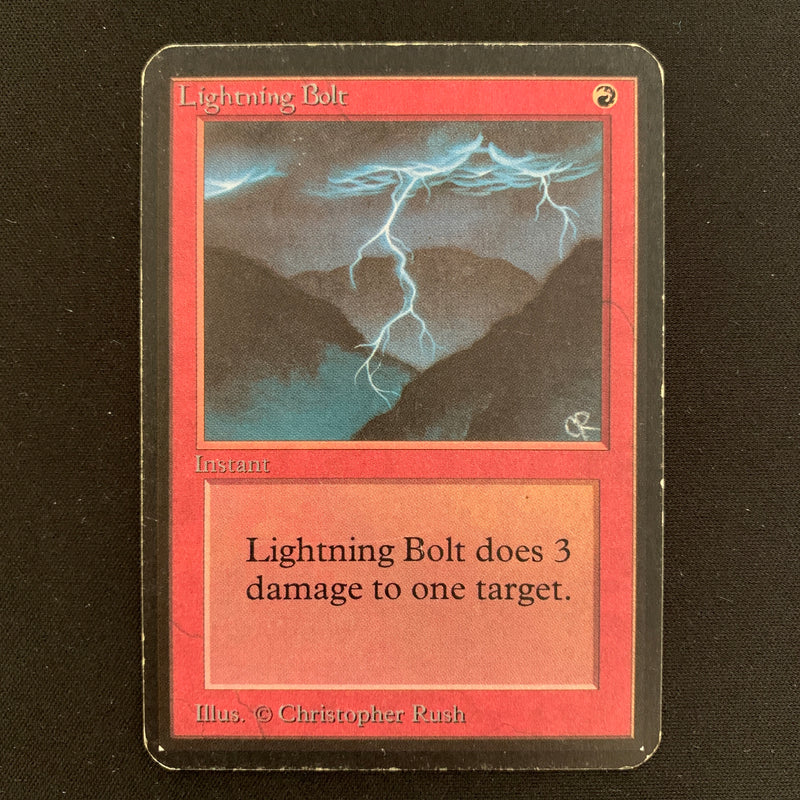 Magic the Gathering Lightning Bolt - Alpha 