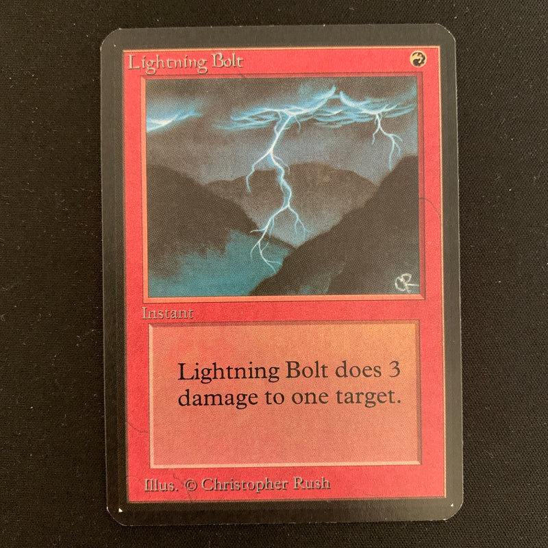 Magic the Gathering Lightning Bolt - Alpha 